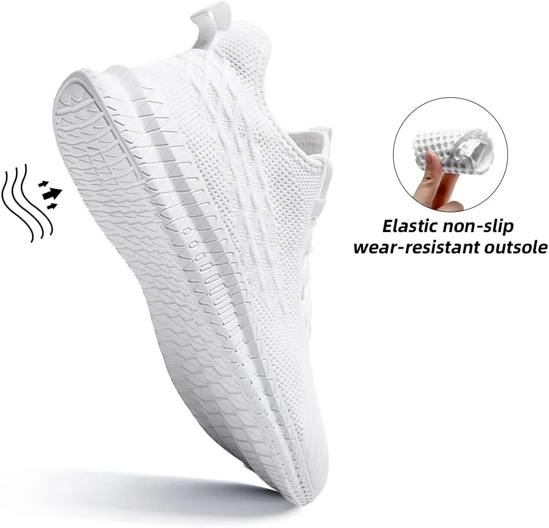 Womens Slip On Walking Shoes Ultra Light Breathable Running Comfortable Casual Fashion Sneakers Mesh Gym Workout Sports