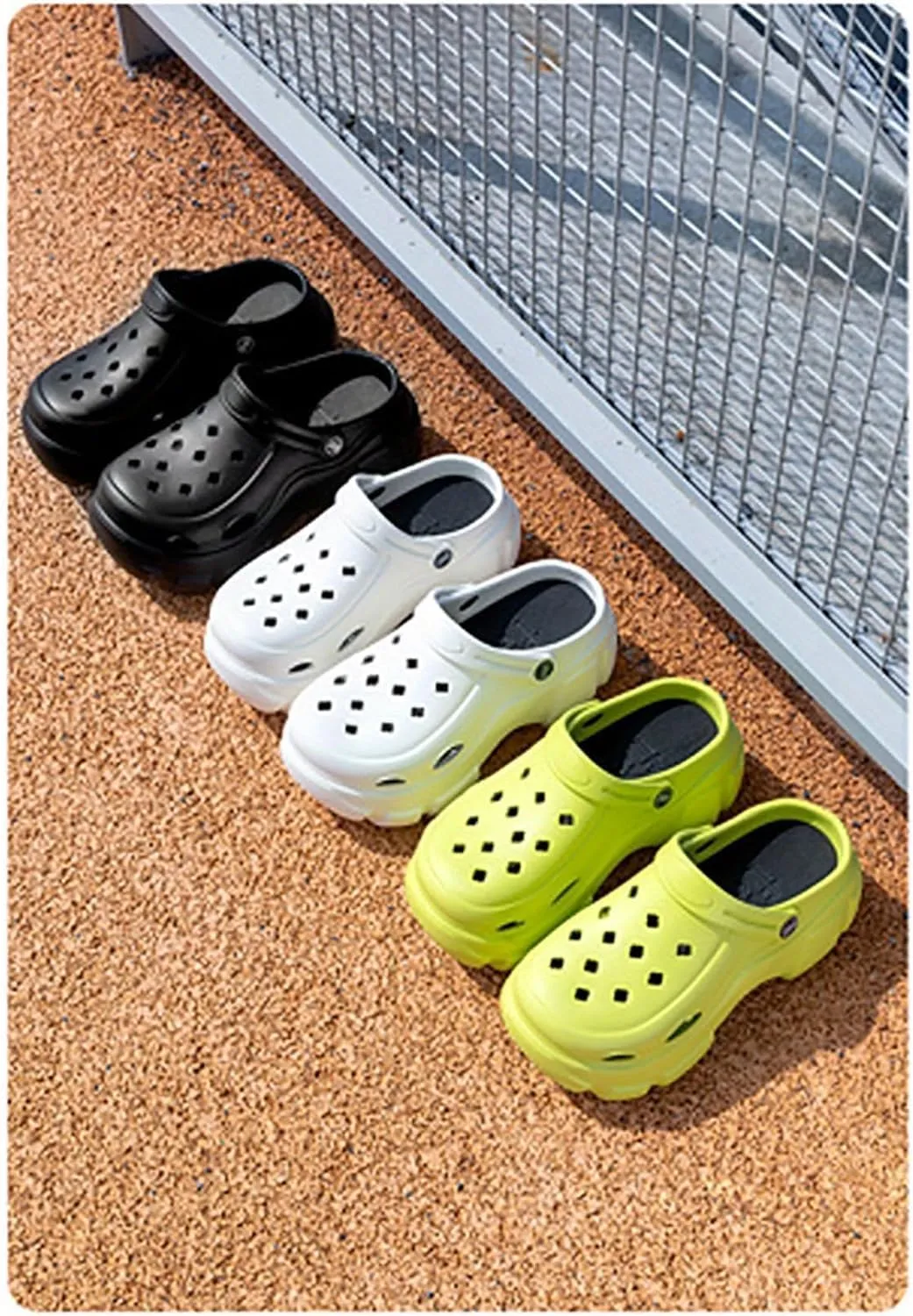 Women's Trendy Platform Clogs for Women,High Platform Clog Sandals,Outdoor Beach Sandals