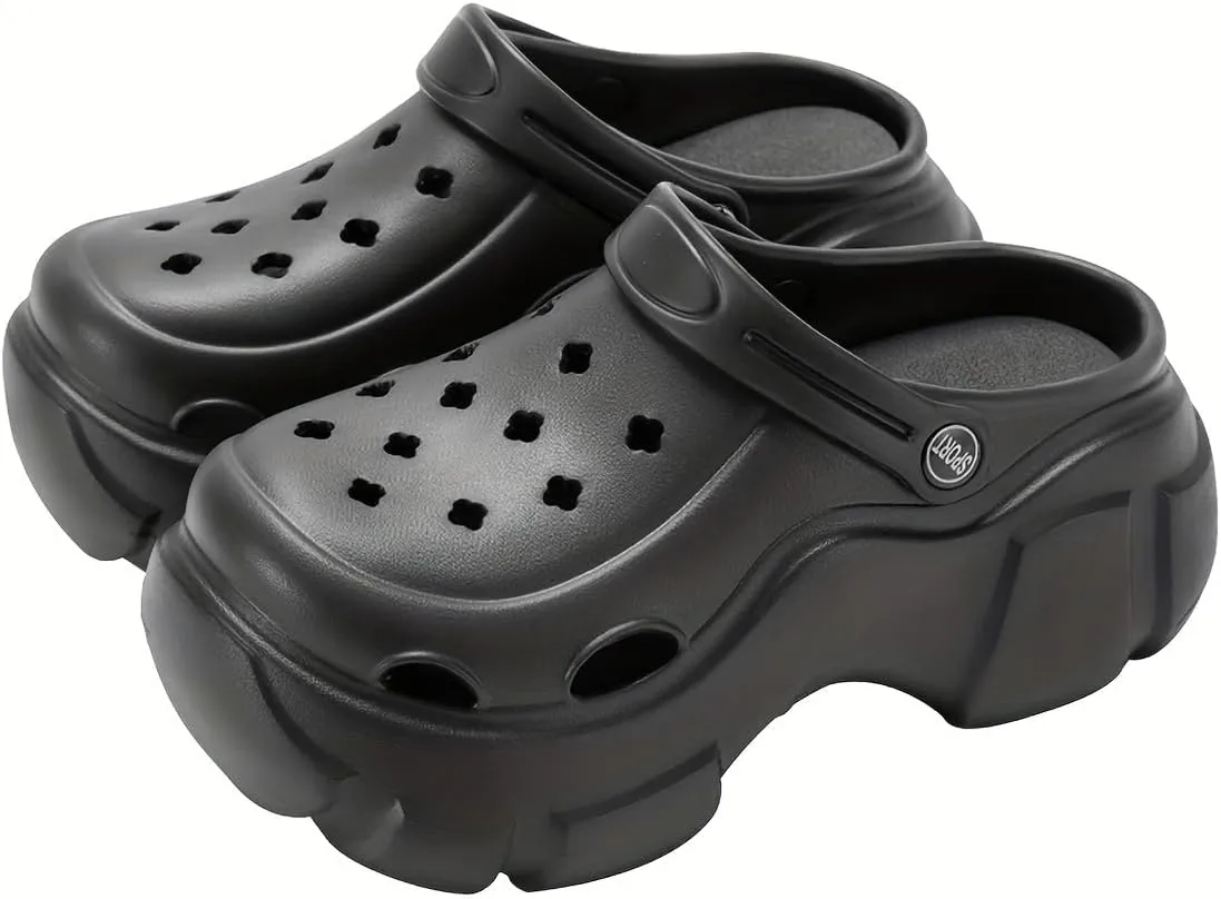 Women's Trendy Platform Clogs for Women,High Platform Clog Sandals,Outdoor Beach Sandals