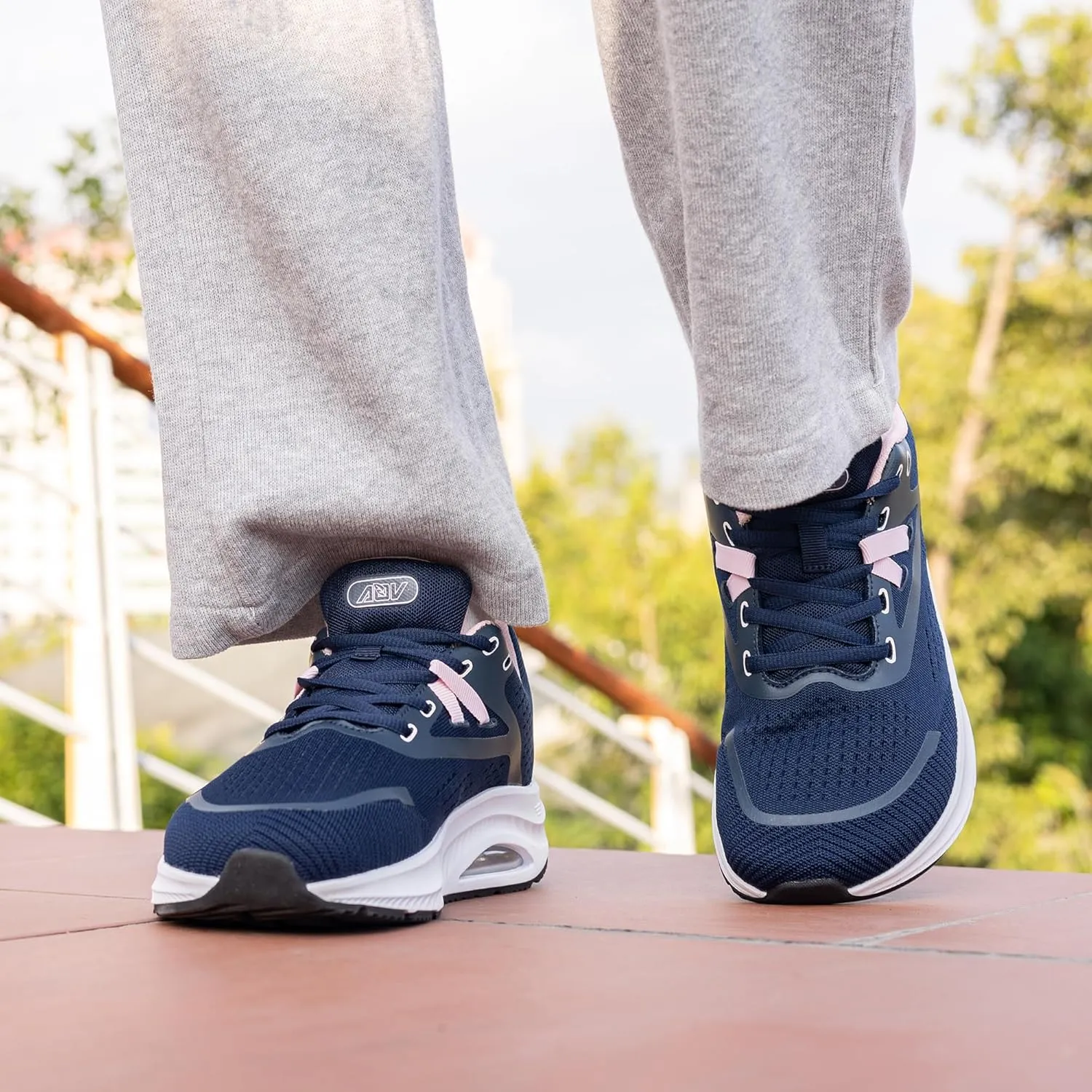 Women's Wide Toe Box Arch Support Walking Shoes Plantar Fasciitis Orthotic Air Tennis Sneakers