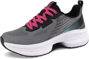 WONESION Women's Non Slip Walking Running Shoes Lightweight Athletic Tennis Sport Fashion Sneakers for Gym Work Nursing