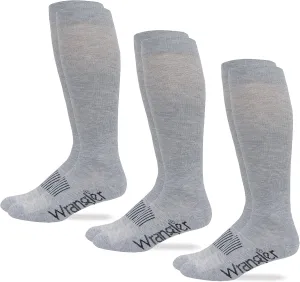 Wrangler Men's Ultra Dri Seamless Toe Western Boot Socks (3 Pairs)