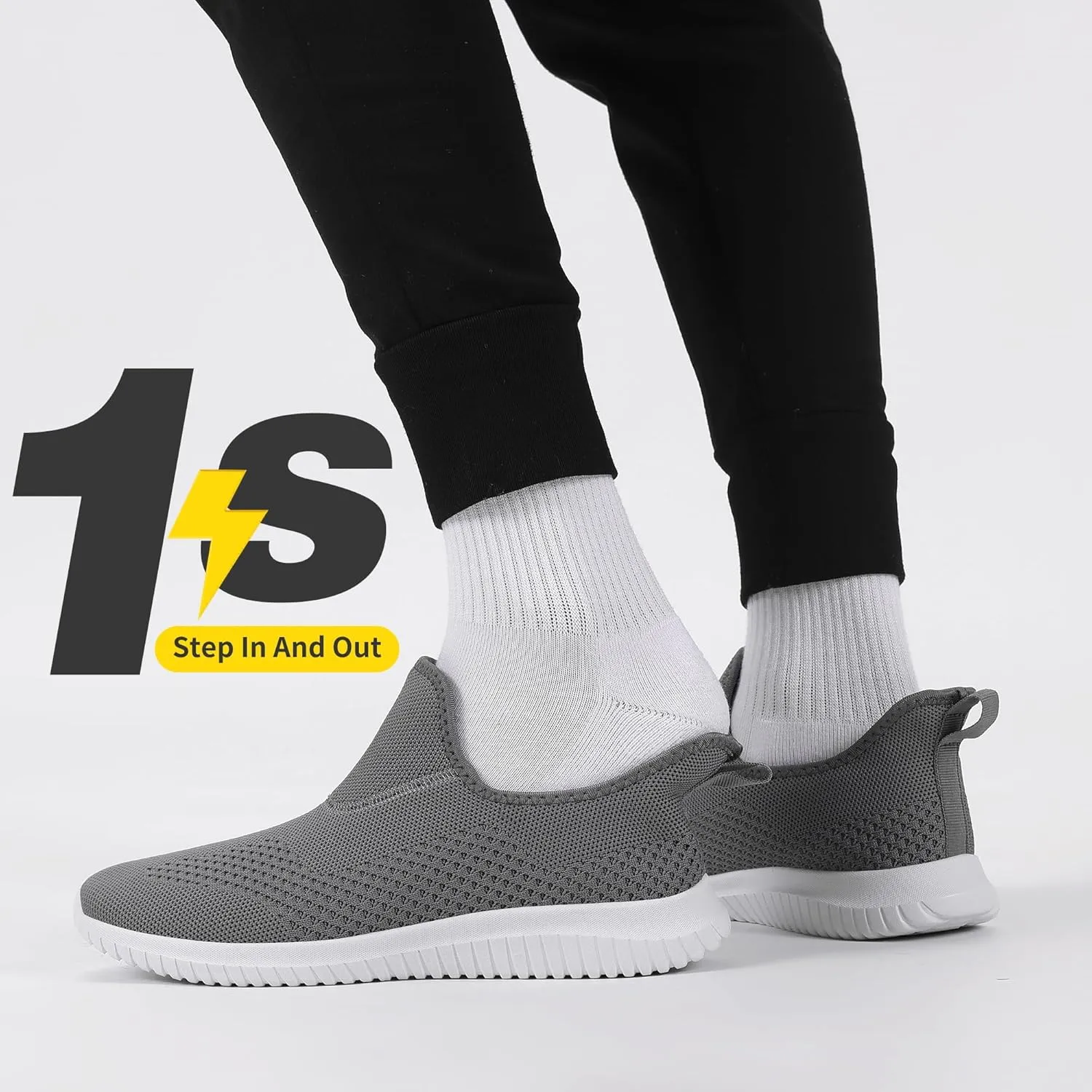 WXQ Men's Minimalist Walking Shoes Comfort Ultra Lightweight Breathable Running Tennis Athletic Gym Workout Non Slip Athletic Fashion Sneakers
