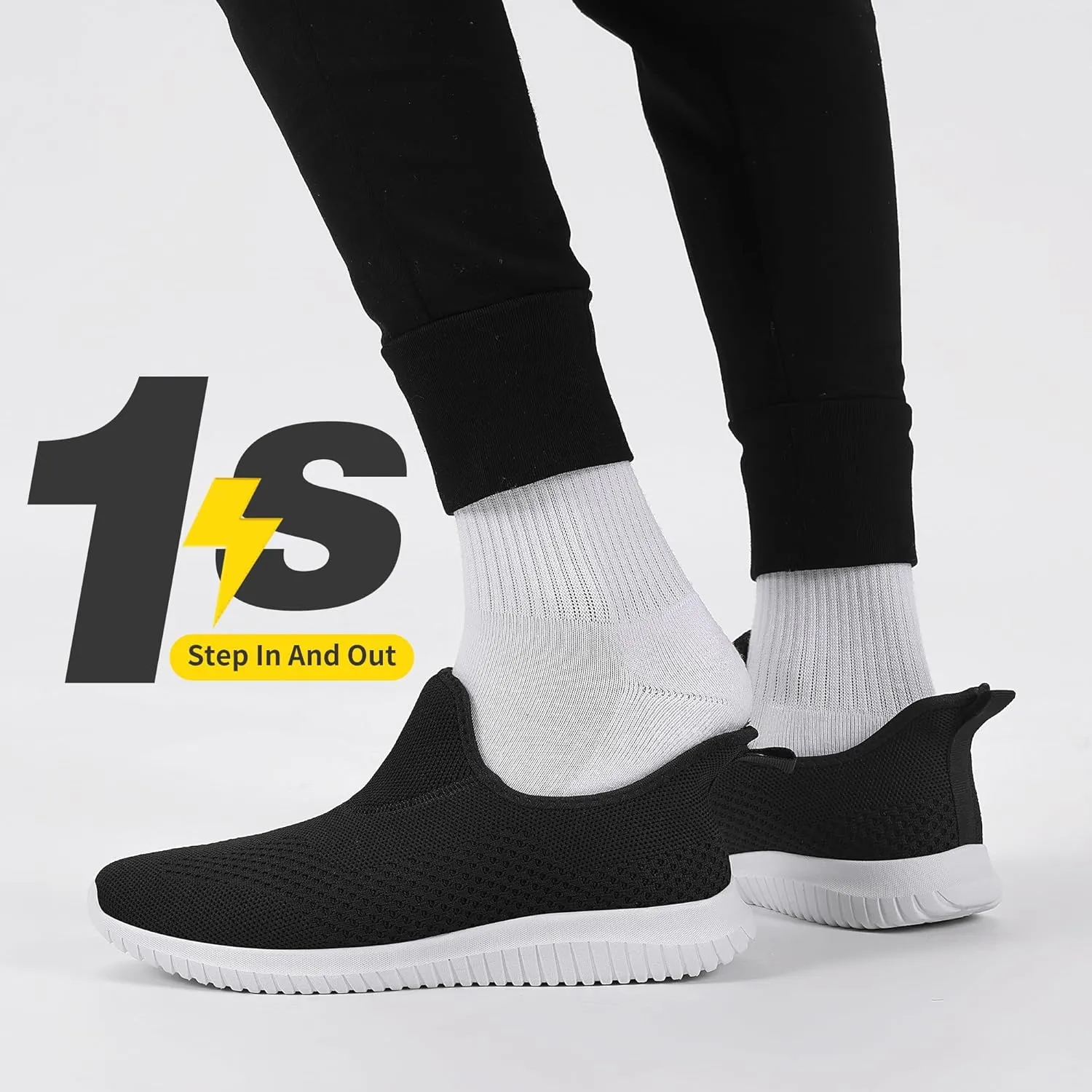 WXQ Men's Minimalist Walking Shoes Comfort Ultra Lightweight Breathable Running Tennis Athletic Gym Workout Non Slip Athletic Fashion Sneakers