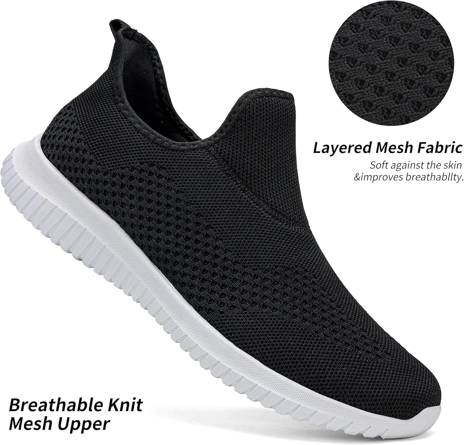 WXQ Men's Minimalist Walking Shoes Comfort Ultra Lightweight Breathable Running Tennis Athletic Gym Workout Non Slip Athletic Fashion Sneakers