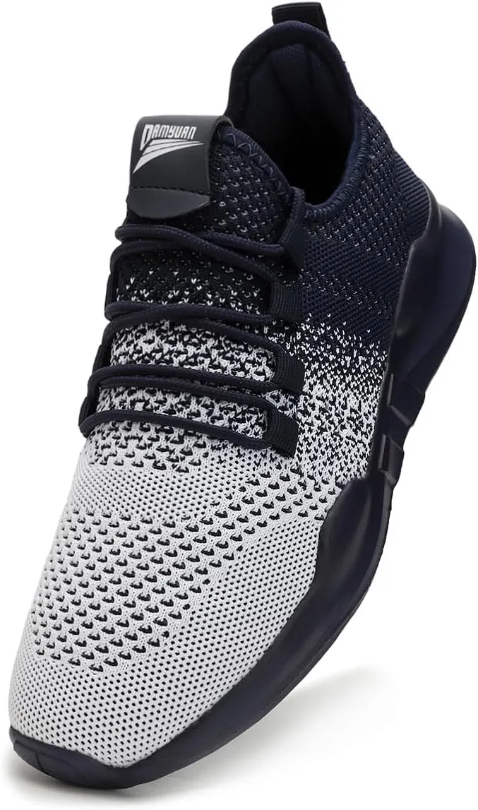 WYGRQBN Mens Tennis Gym Shoes Running Lightweight Breathable Shoes Casual Sneakers