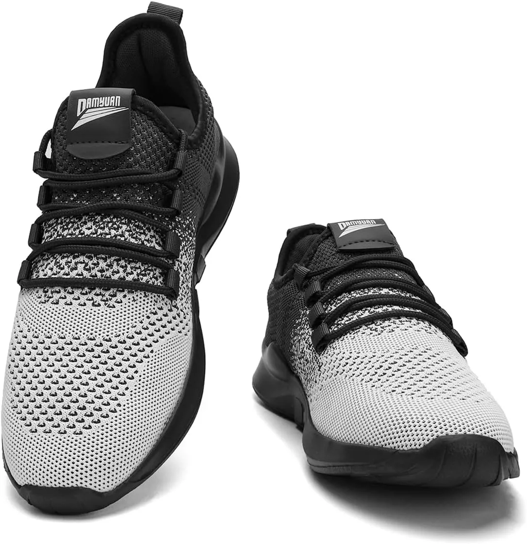 WYGRQBN Mens Tennis Gym Shoes Running Lightweight Breathable Shoes Casual Sneakers