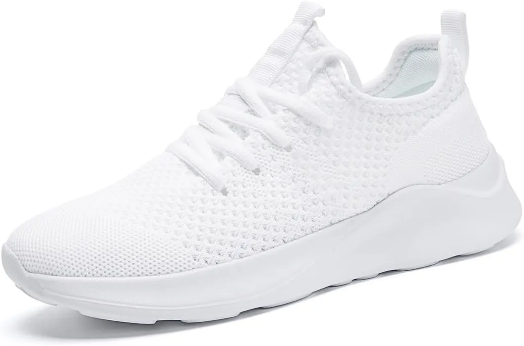 WYGRQBN Mens Walking Shoes Lightweight Breathable Slip On Running Shoes Gym Workout Tennis Fashion Sneakers
