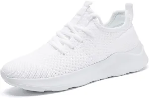 WYGRQBN Mens Walking Shoes Lightweight Breathable Slip On Running Shoes Gym Workout Tennis Fashion Sneakers