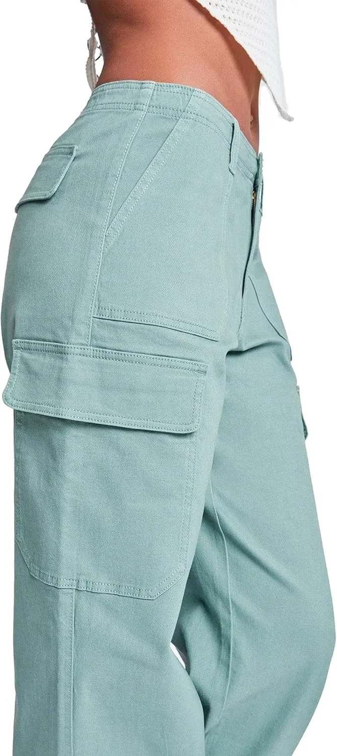 YMI Jeans Women’s High Rise Straight Leg Cargo Pants