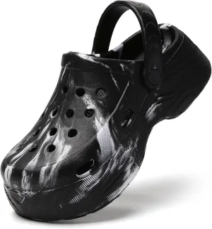 YUKTOPA Women's Platform Clogs Slip On Garden Shoes Lightweight Non Slip Beach Pool Sandals Indoor Outdoor Walking Slippers