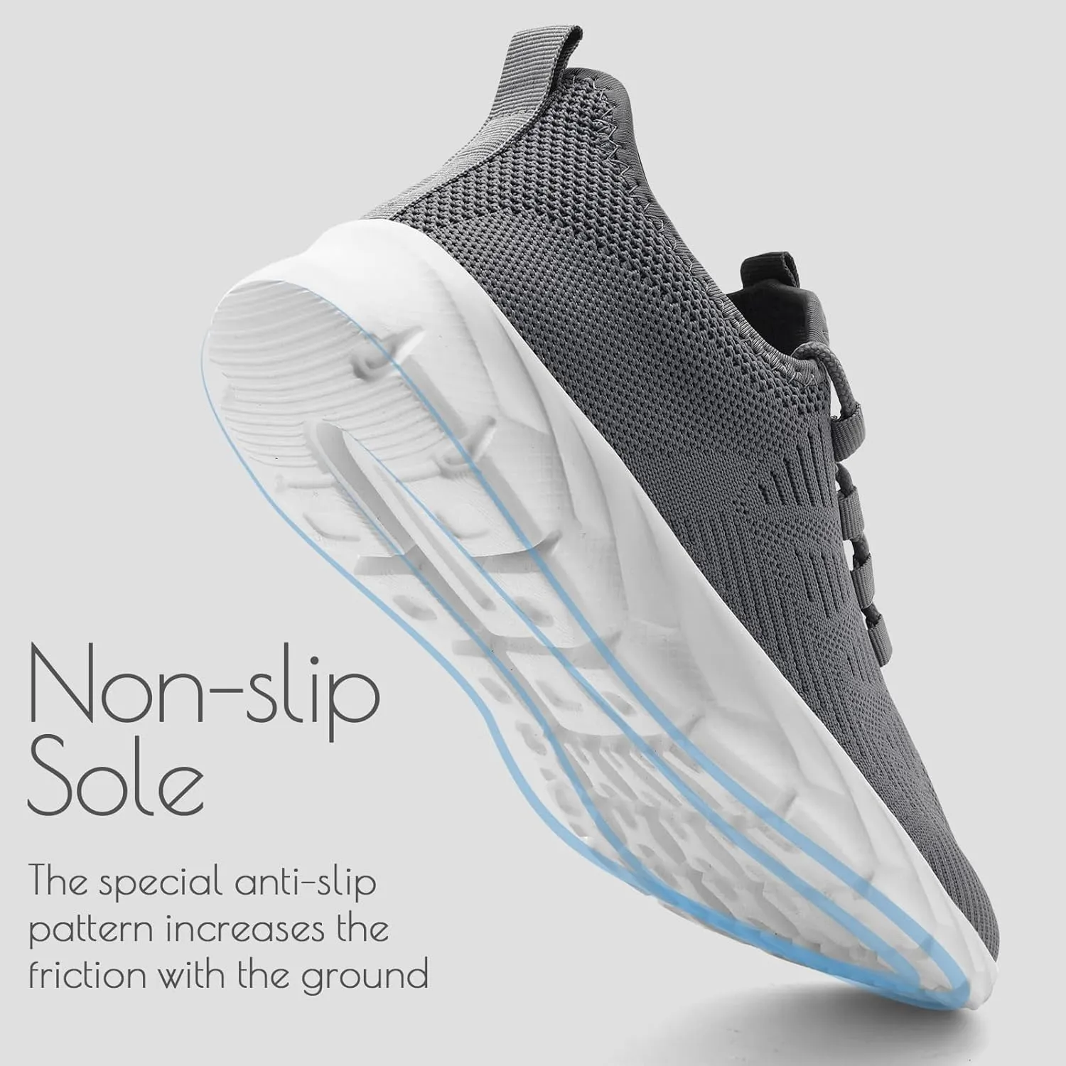 ZGPWZWL Mens Running Shoes Fashion Sneakers for Walking Tennis Gym Shoes Slip On Lightweight and Comfortable